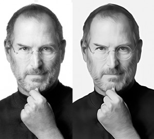 steve jobs photoshop filter effect